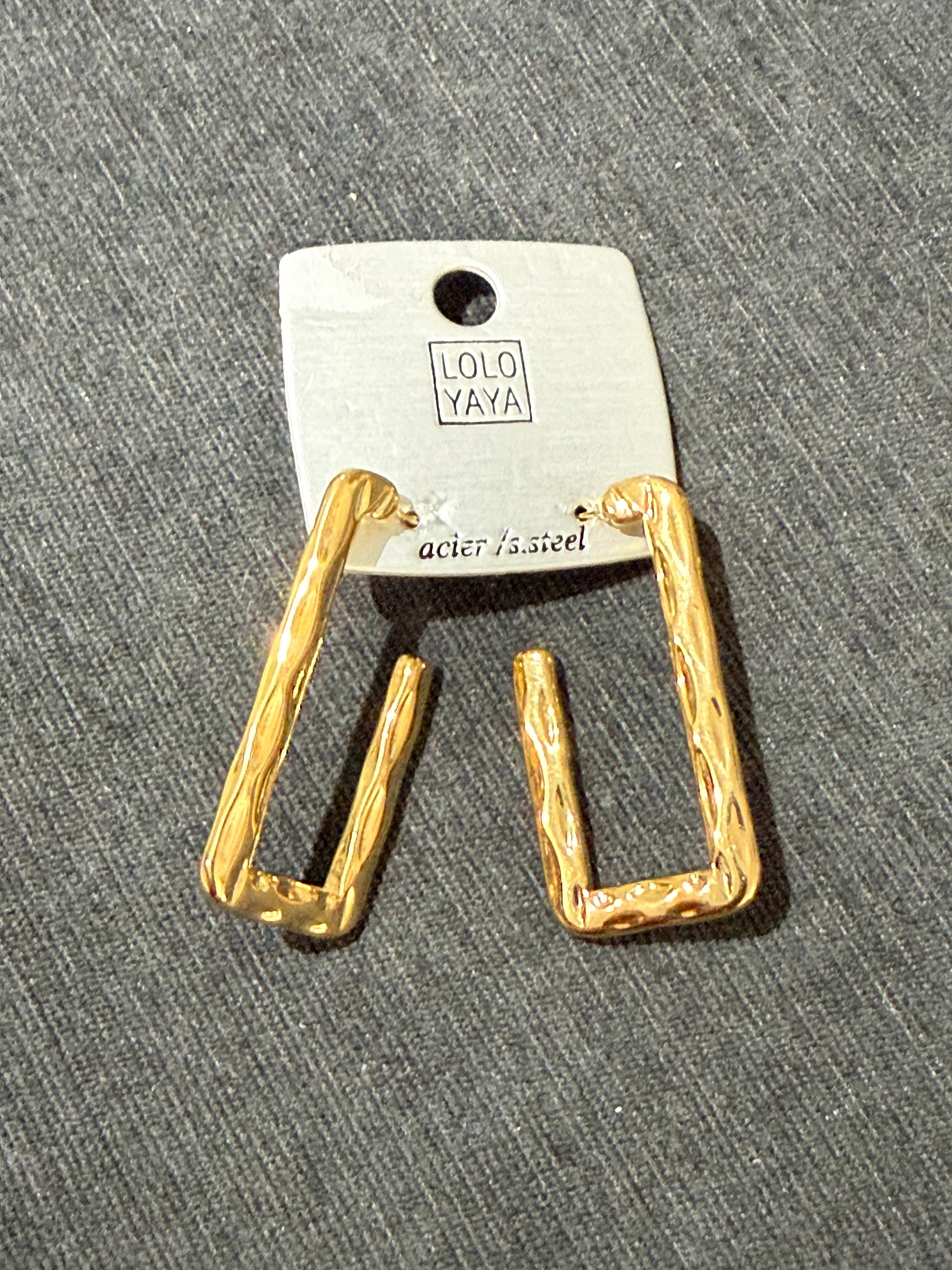 Boucle d’oreille acier
