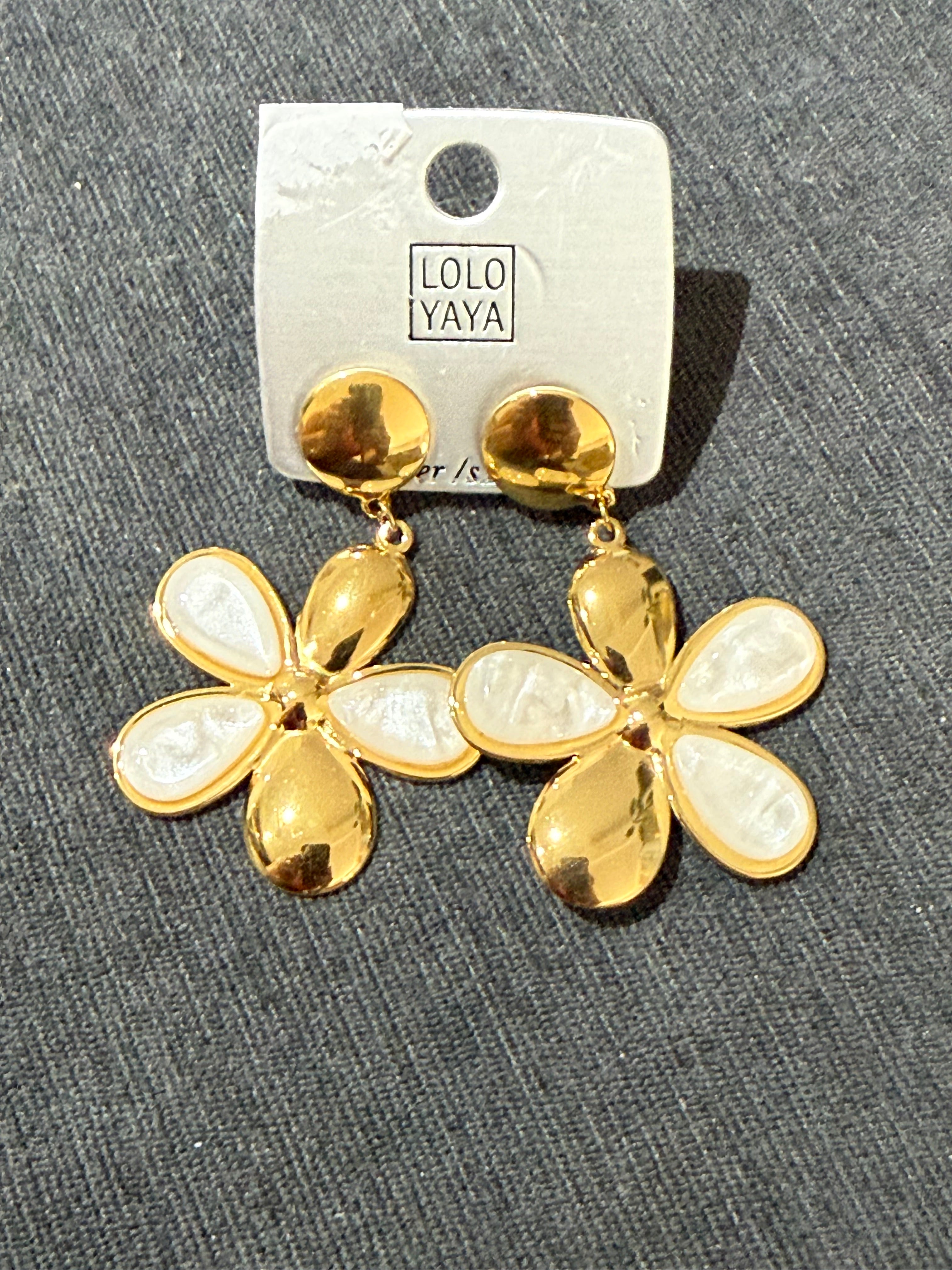 Boucles d’oreilles, fleurs