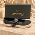 Ballerines espadrilles noires Chattawak