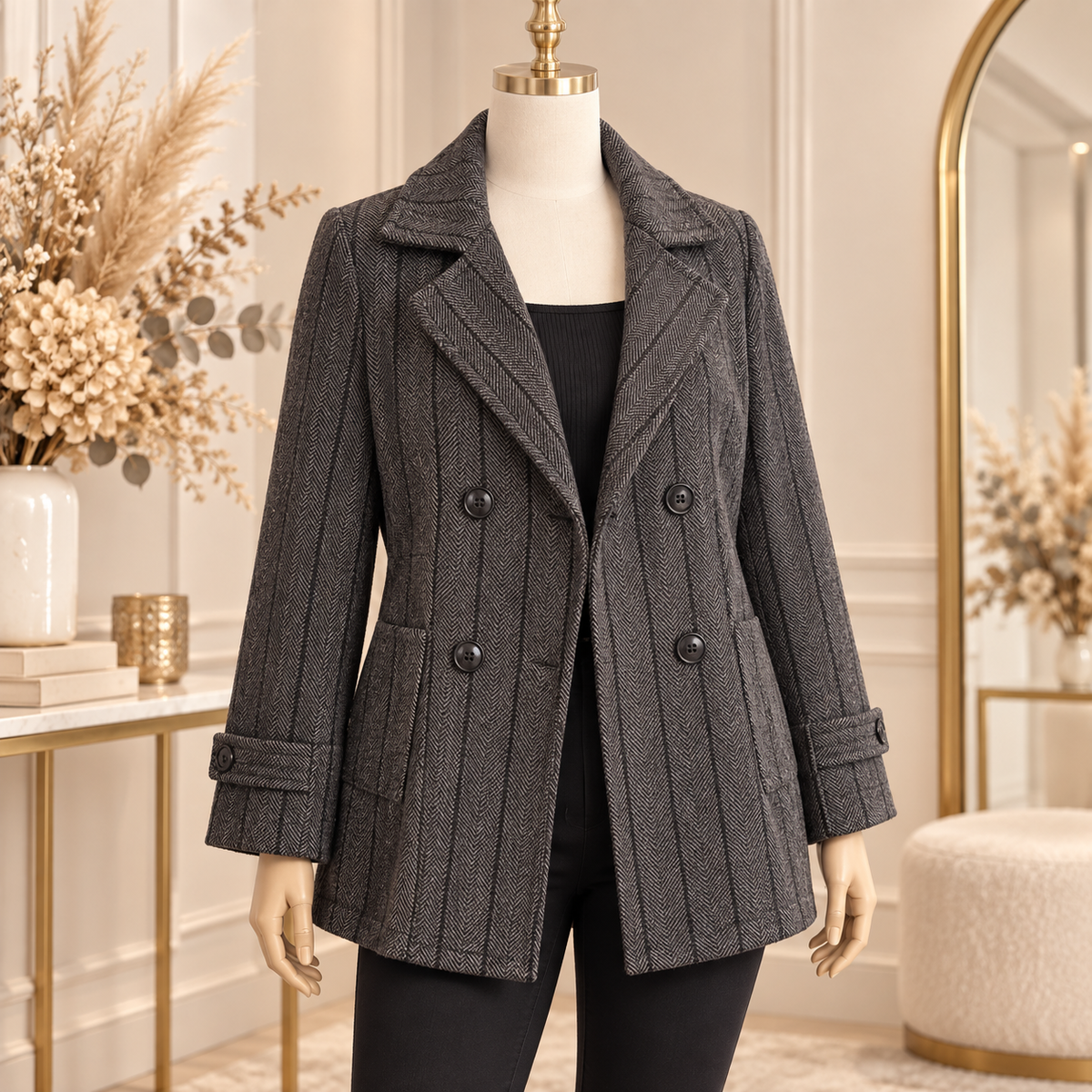 Manteau Milano à Chevrons