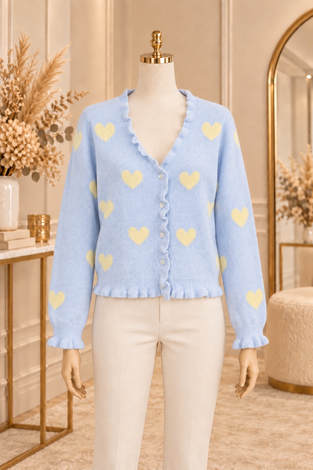 Gilet Cœur à Volants