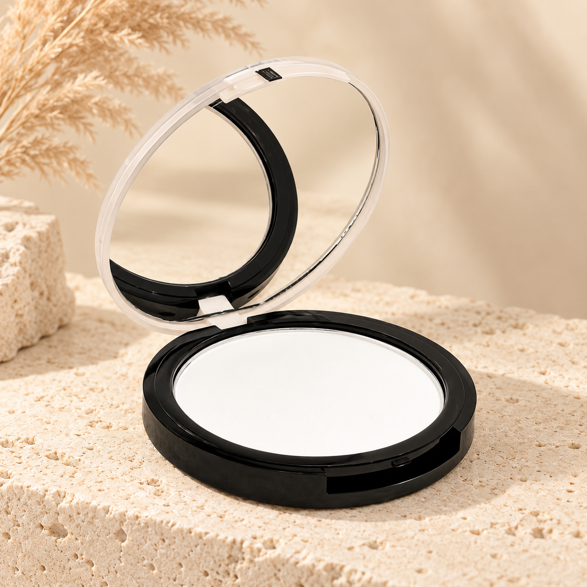 Poudre compacte matifiante transparente