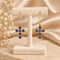 Boucles d’oreilles créoles Croix Éclat