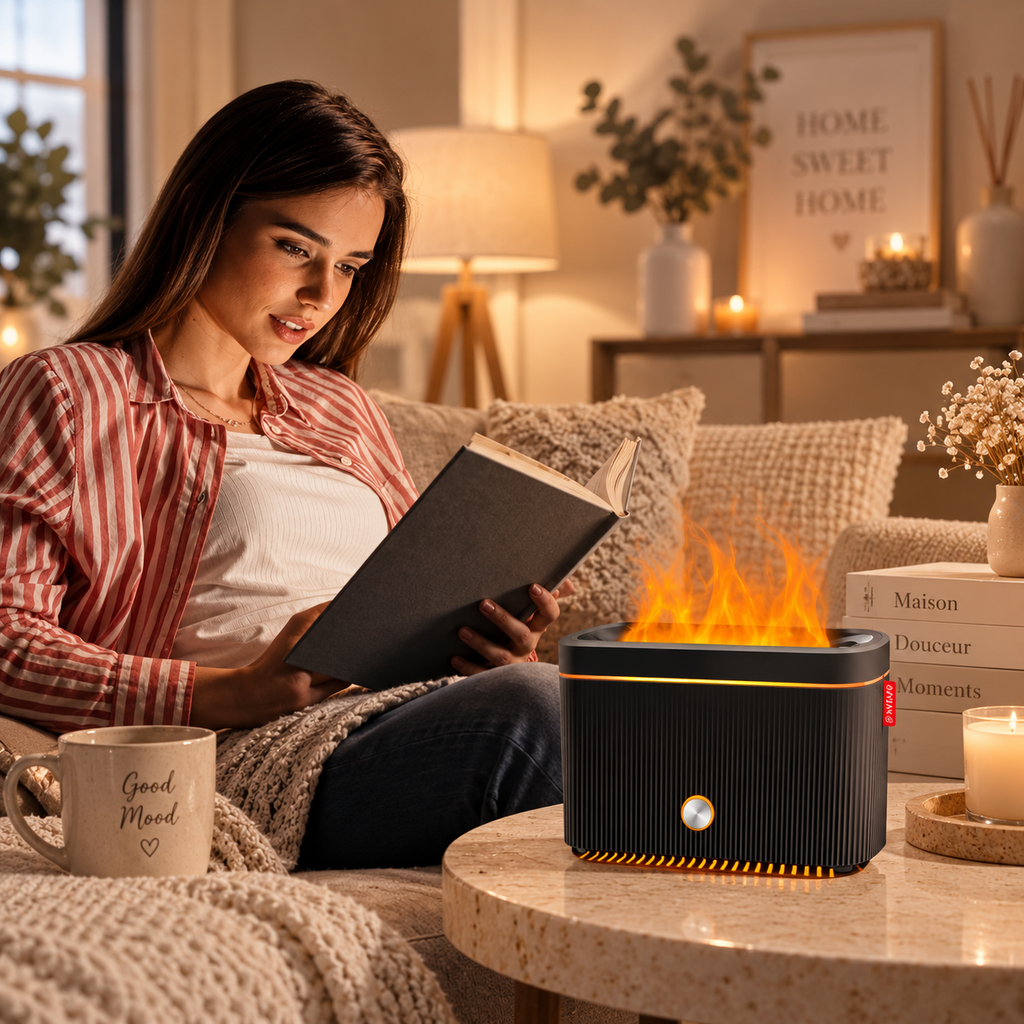 Diffuseur effet flamme – Ambiance cocooning 🔥