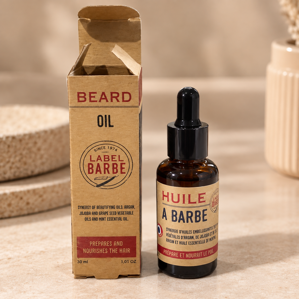 Huille à barbe