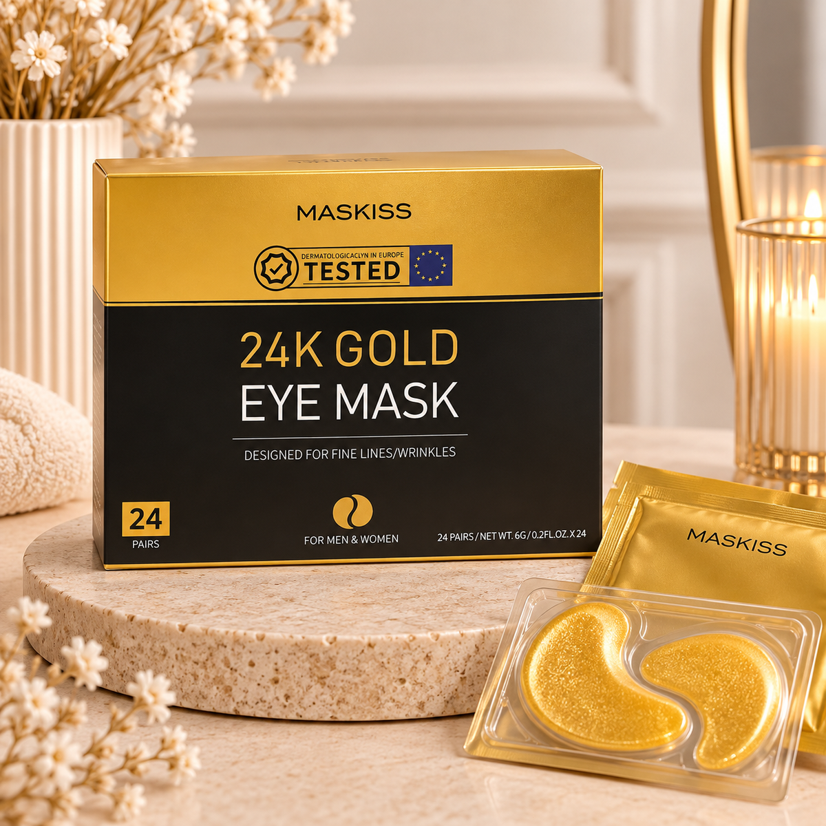 Patchs Contour des Yeux 24K Gold