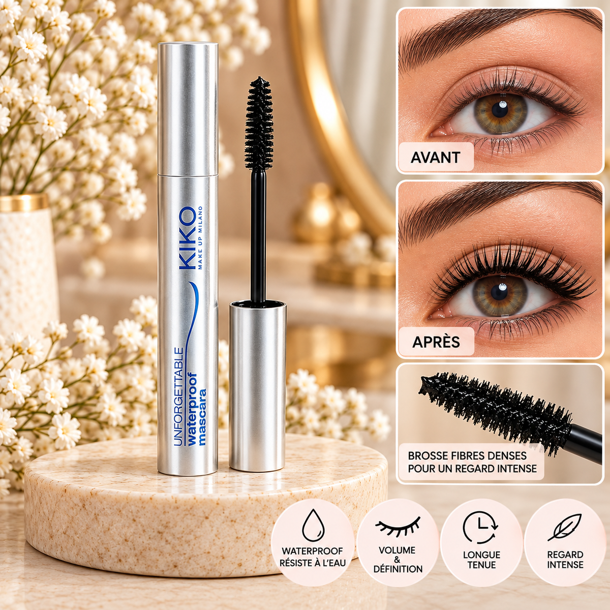 KIKO Milano – Mascara Unforgettable Waterproof Noir
