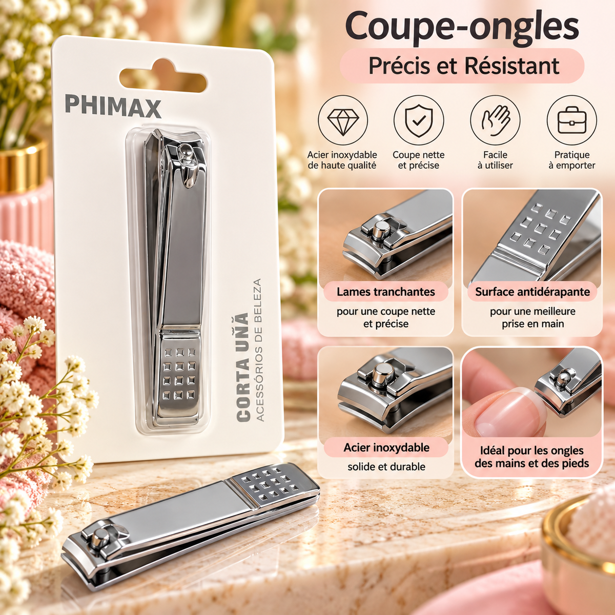 Coupe-Ongles de Précision – Manucure & Pédicure