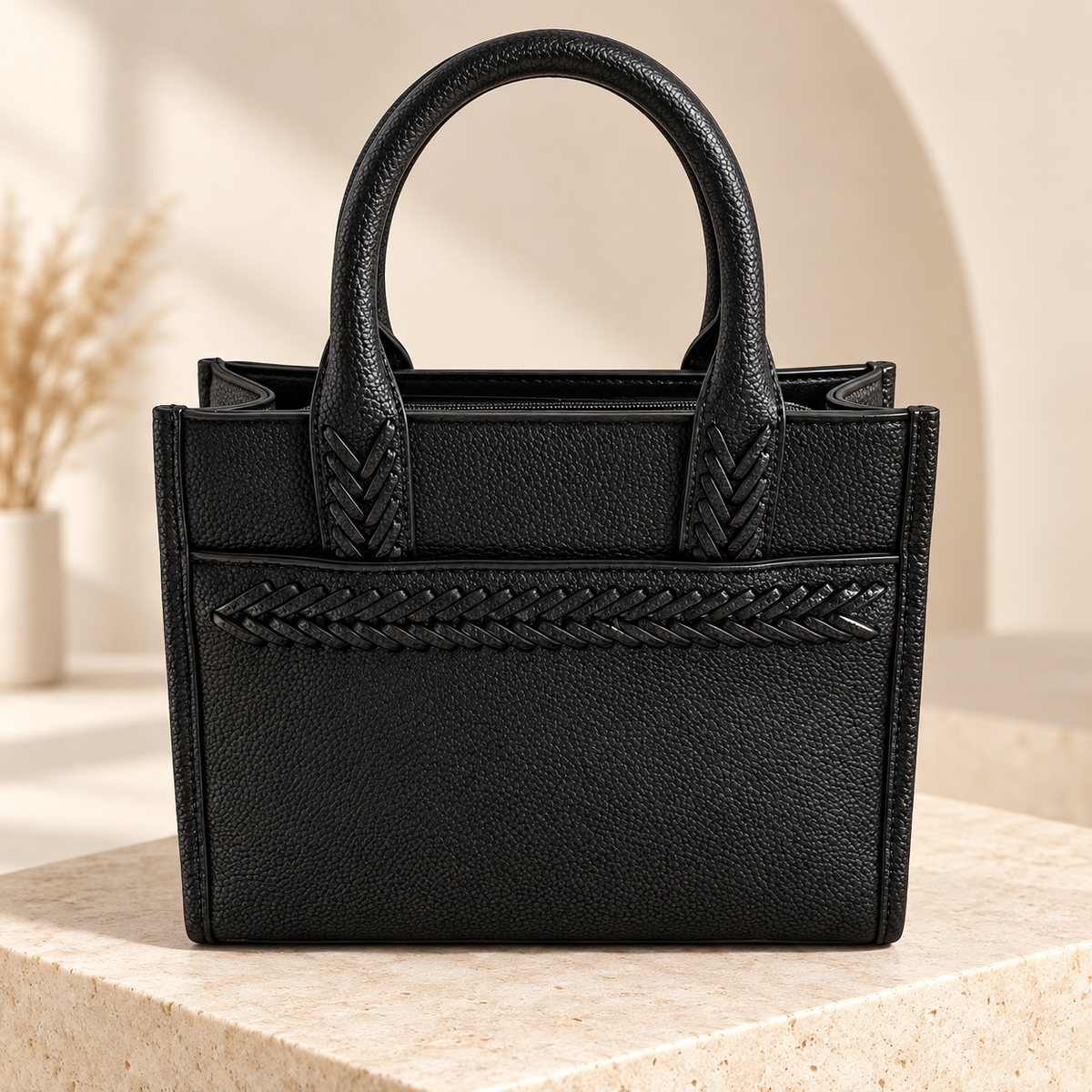 Sac tressé noir